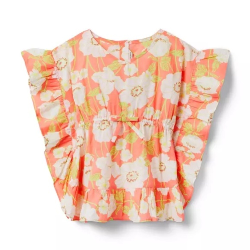 Janie and Jack The Floral Frills Swim Cover-Up